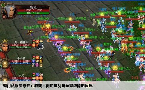 蜀门私服变态挂：游戏平衡的挑战与玩家道德的反思