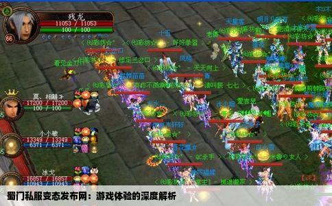 蜀门私服变态发布网：游戏体验的深度解析